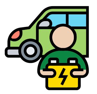 Construct and inside of a battery